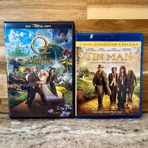 📀 Wizard of Oz Themed – Oz the Great and Powerful (DVD) & Tin Man (Blu-Ray) 🌈